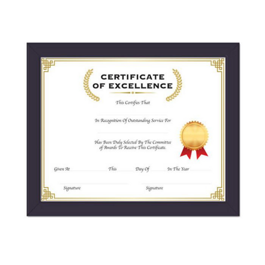 BAZIC 11" X 14" Multipurpose Certificate Frame w/ Glass Cover