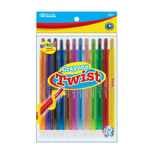 BAZIC Propelling Crayons (12/Pack)