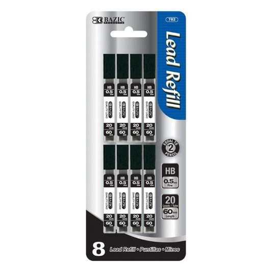 BAZIC 20 Pieces 0.5mm Mechanical Pencil Lead (8/Pack)