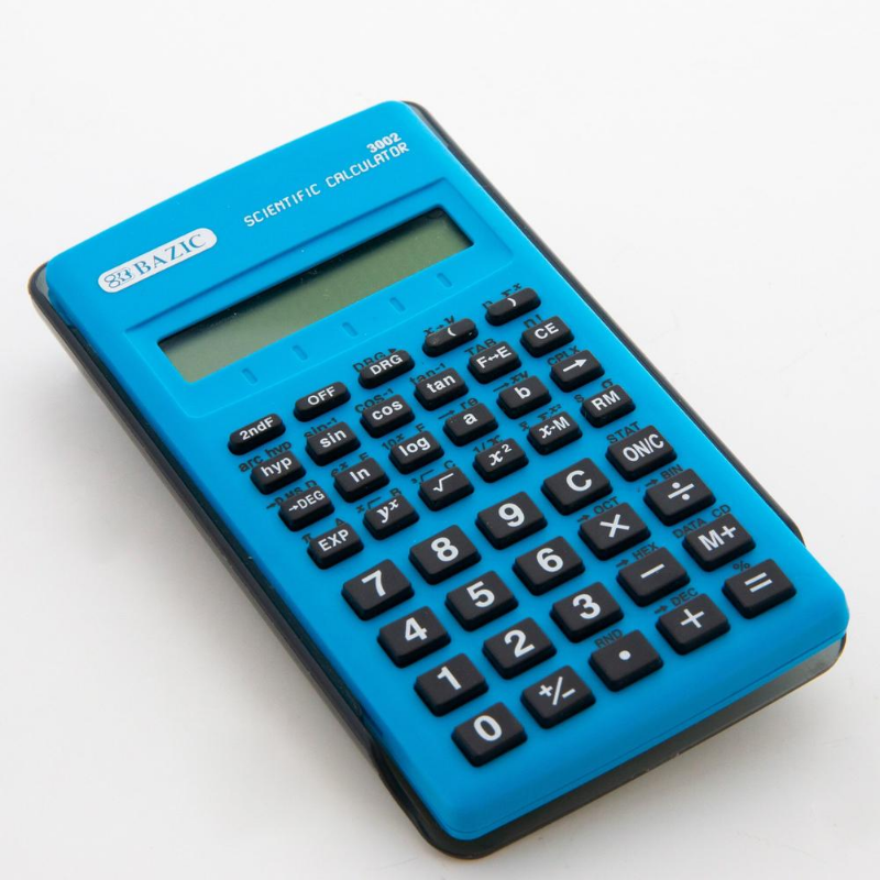 BAZIC 56 Function Scientific Calculator w/ Slide-On Case