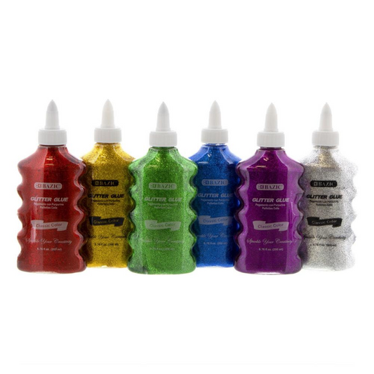 BAZIC 6.76 Oz. (200 mL) Classic Colour Glitter Glue