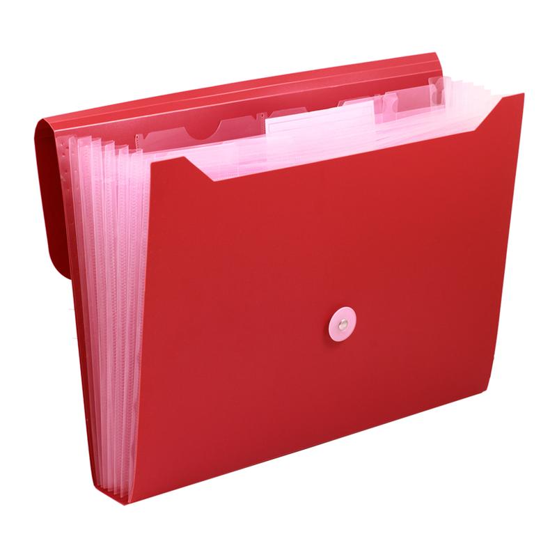 BAZIC 7-Pocket Letter Size Poly Expanding File