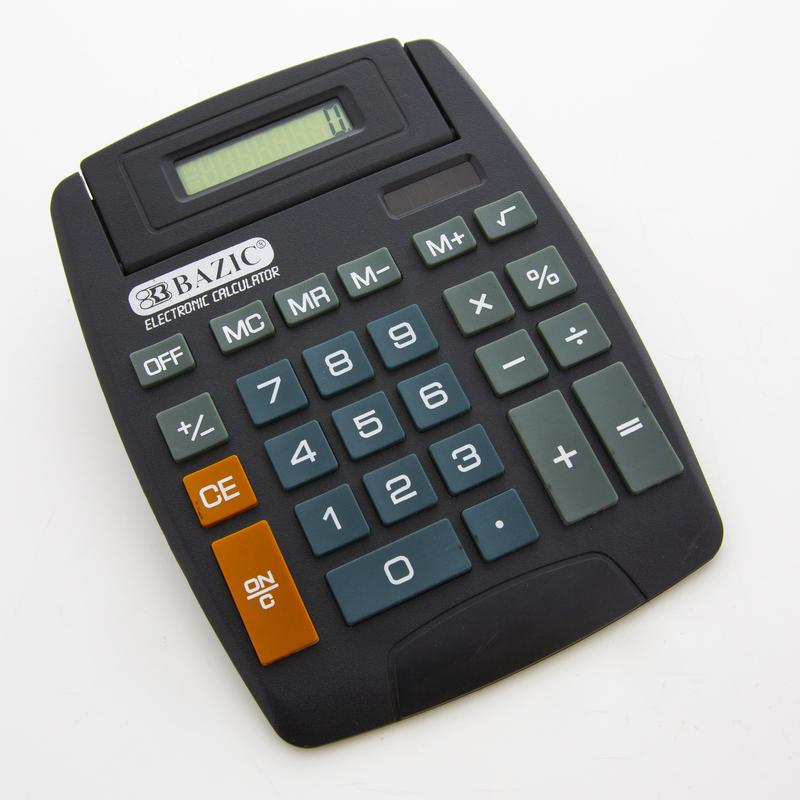 BAZIC 8-Digit Large Desktop Calculator w/ Adjustable Display