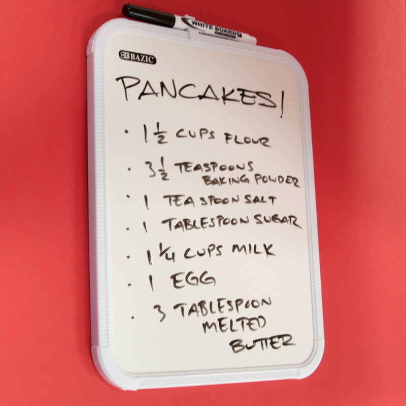 BAZIC 8.5" X 11" Dry Erase Board w/ Marker