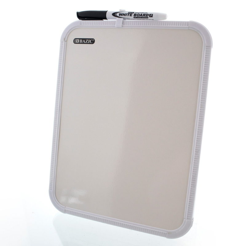 BAZIC 8.5" X 11" Dry Erase Board w/ Marker