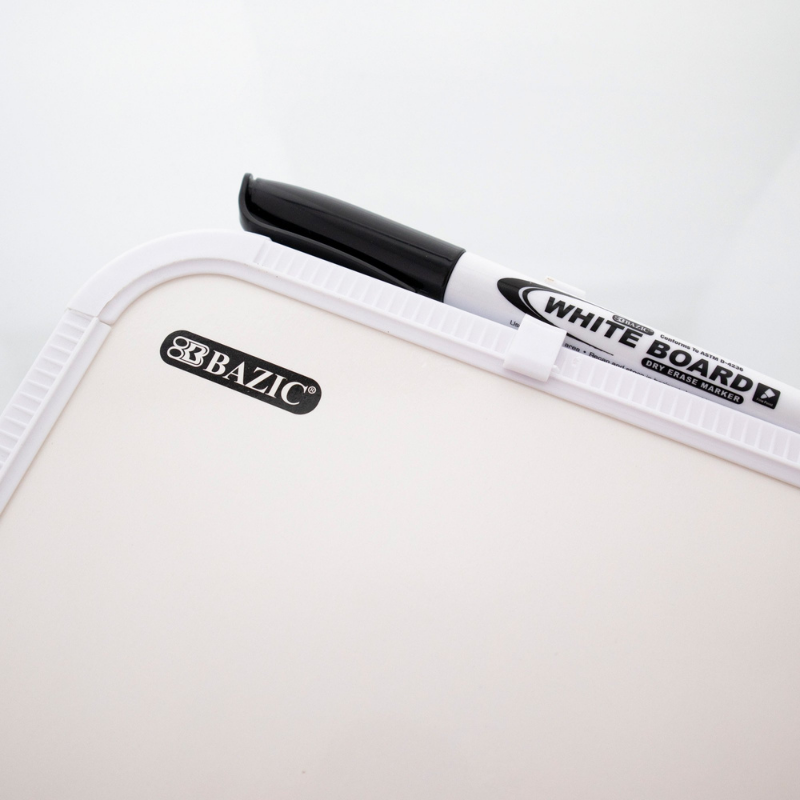 BAZIC 8.5" X 11" Dry Erase Board w/ Marker