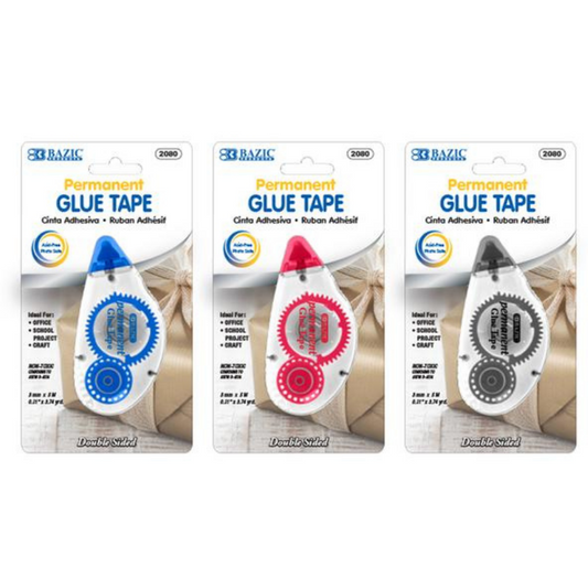 BAZIC 8 mm x 8 m Permanent Glue Tape