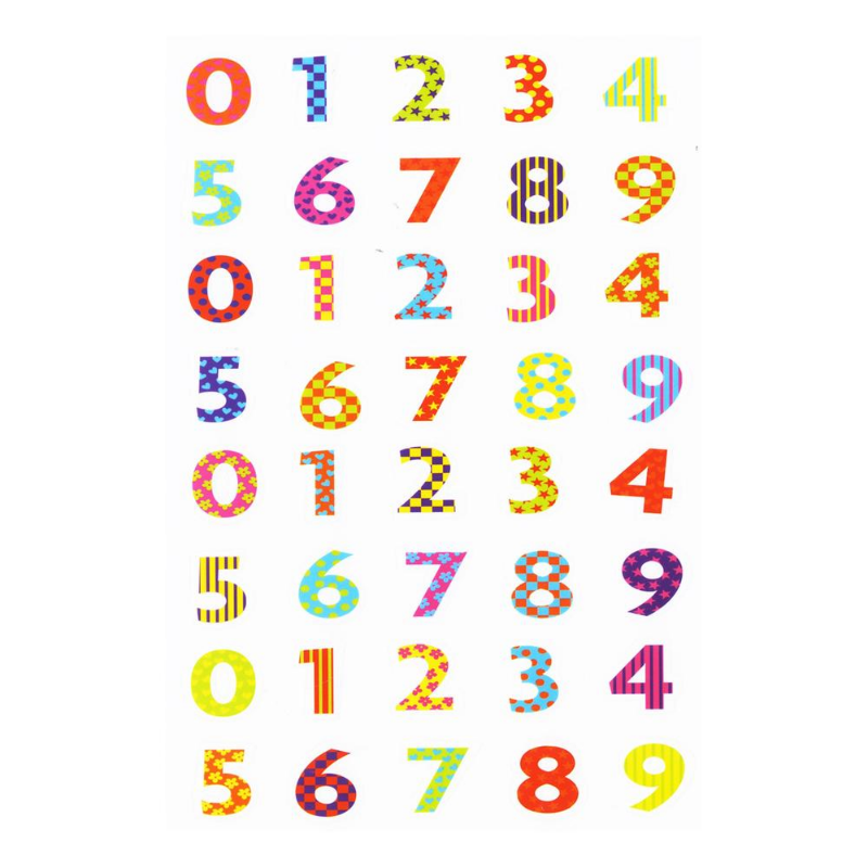 CHECK STOCK  BAZIC Alphabet & Numbers Plastic Sticker Book