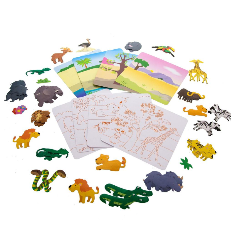 BAZIC Animal Series Assorted Sticker (80/Bag)