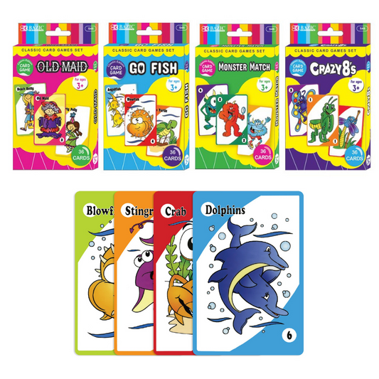 BAZIC Assorted Card Games