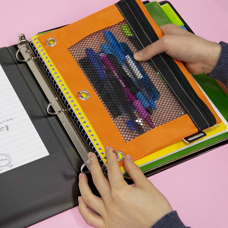 BAZIC 1" Asst. Color 3-Ring View Binder w/ 2-Pockets