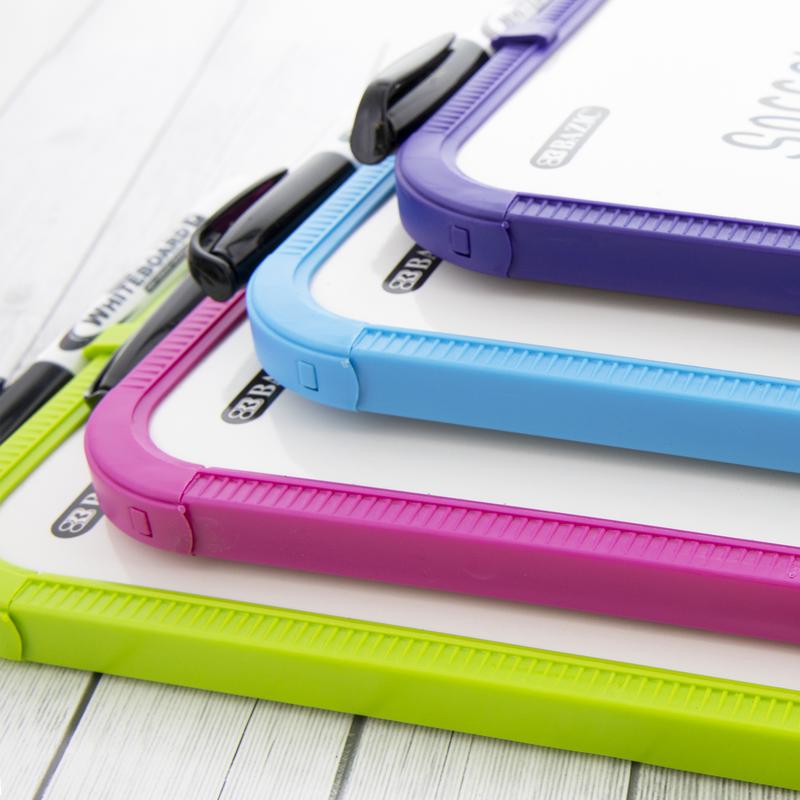 BAZIC Assorted Colour 8.5" X 11" Dry Erase Board w/ Marker