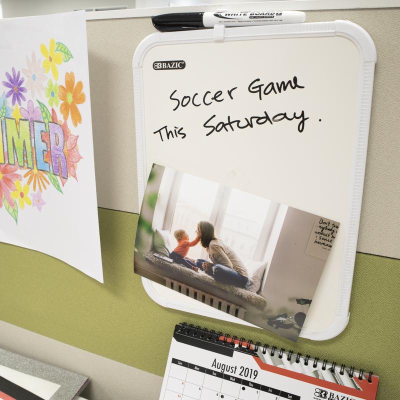 BAZIC Assorted Colour 8.5" X 11" Dry Erase Board w/ Marker
