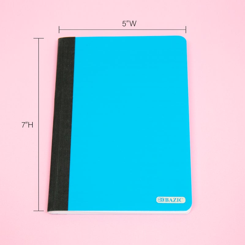 BAZIC 5" X 7" Poly Cover Composition Book (80 Sheets)