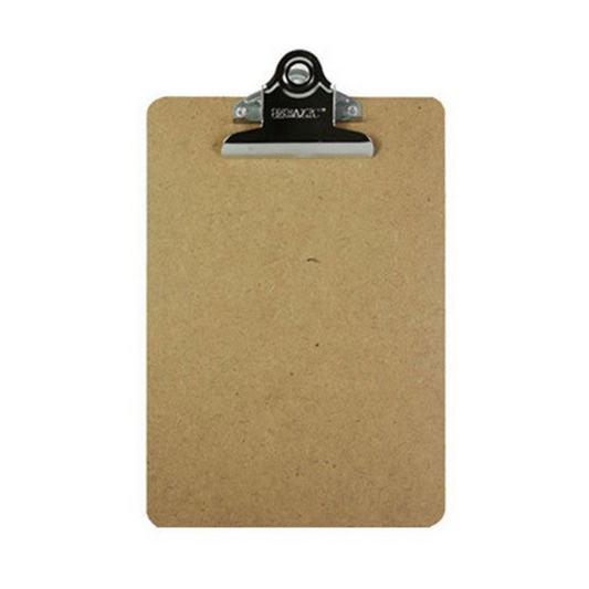 BAZIC Memo Size Hardboard Clipboard w/ Sturdy Spring Clip