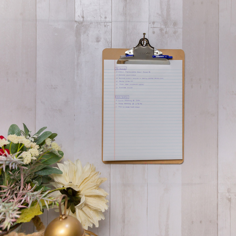 BAZIC Legal Size Hardboard Clipboard w/ Sturdy Spring Clip