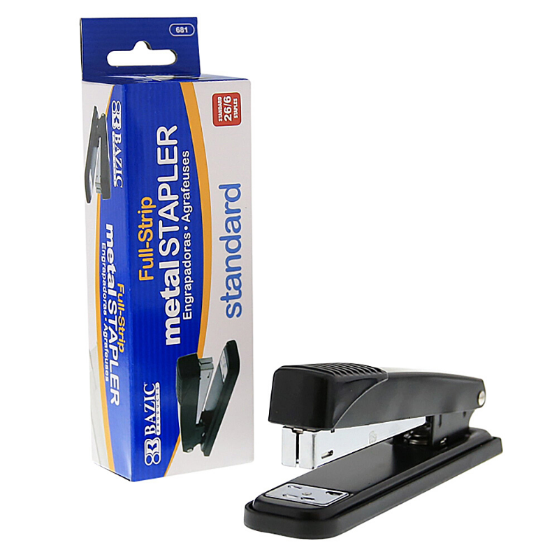 BAZIC Metal Full Strip Stapler