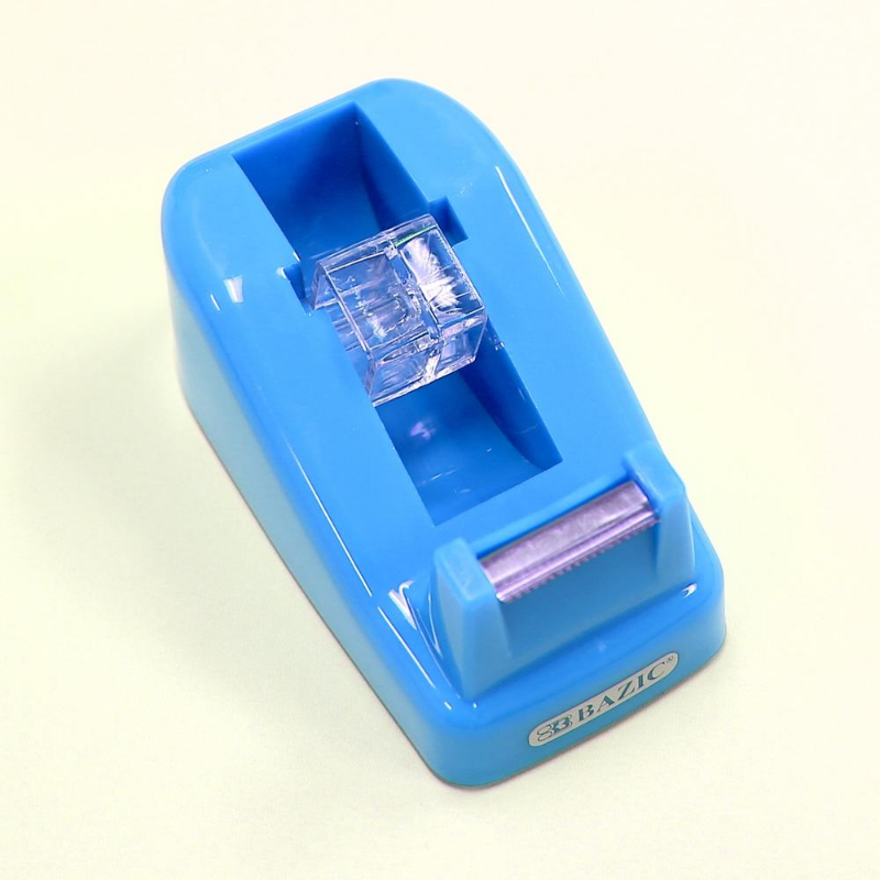BAZIC Mini 1" Core Desktop Tape Dispenser w/ (3) 3/4" x 600" Tape Refill