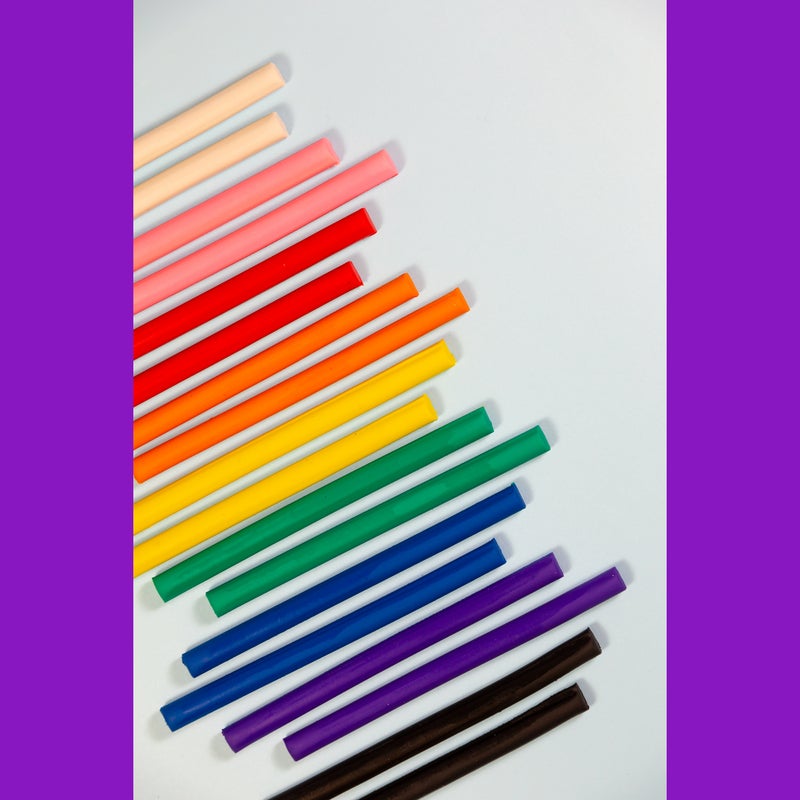 BAZIC 260g Modeling Clay Sticks (9 Colours/Pack)