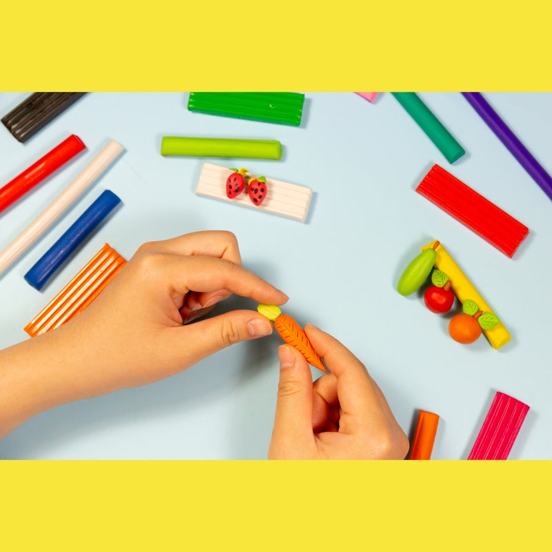 BAZIC 260g Modeling Clay Sticks (9 Colours/Pack)