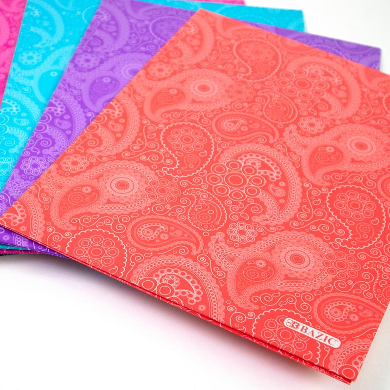 BAZIC Paisley 2-Pocket Portfolio