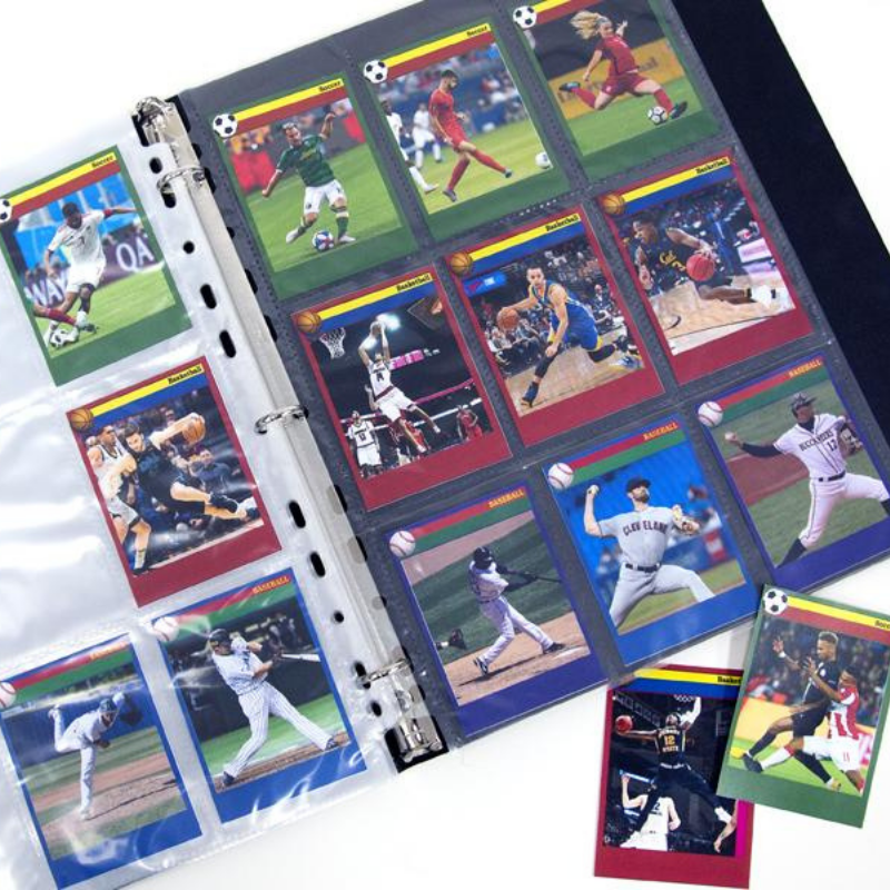 BAZIC Top Loading 9-Pockets Sports Card Holder (10/Pack)
