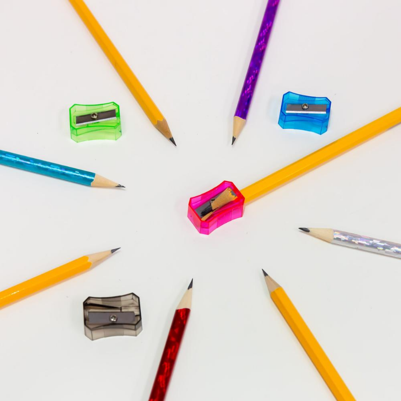 BAZIC Transparent Square Pencil Sharpener (12/pack)