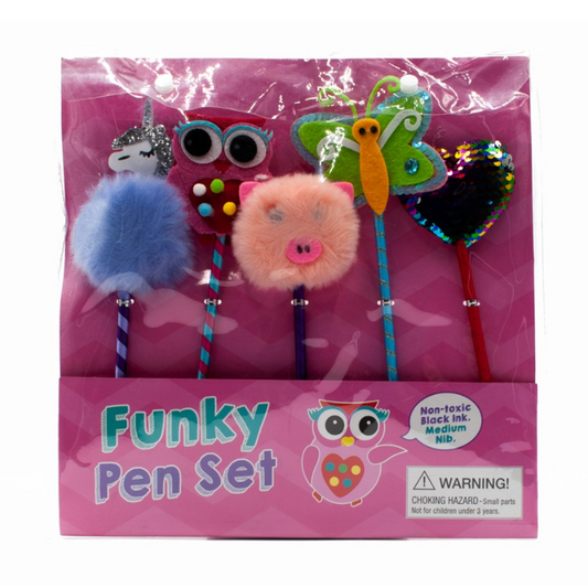 Buddy & Barney 5pc Funky Pen Set