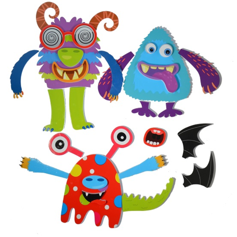 Buddy & Barney Bath Stickers - Silly Monsters