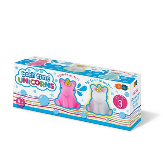 Buddy & Barney Bath Time Squirter & LED Unicorns
