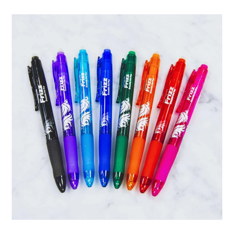 BAZIC Frizz Fashion Colour Erasable Gel Retractable Pen with Grip