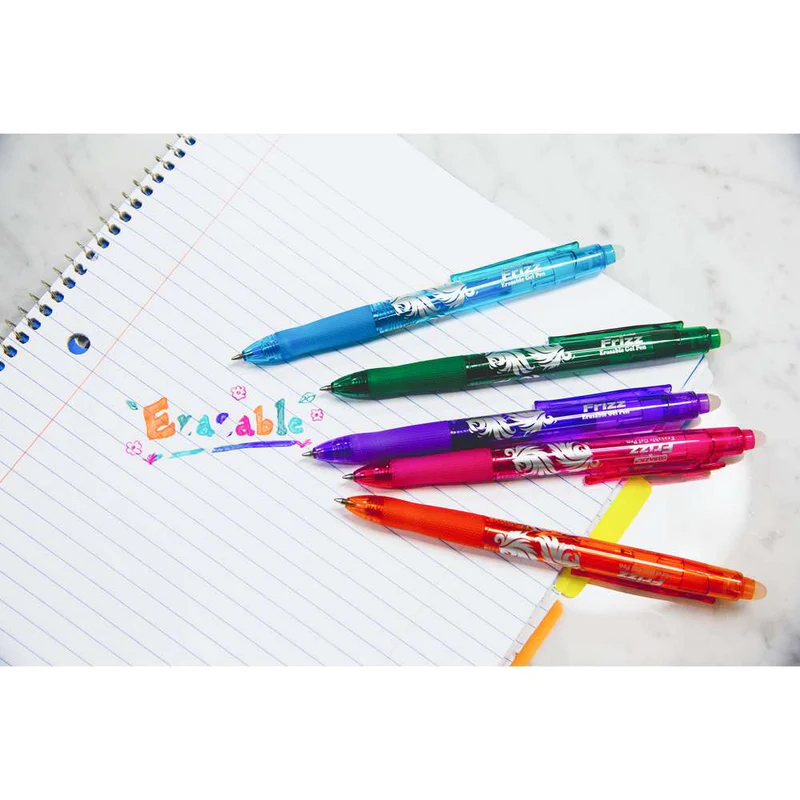 BAZIC Frizz Fashion Colour Erasable Gel Retractable Pen with Grip