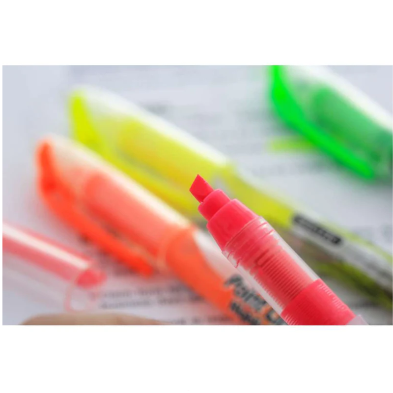 BAZIC Liquid Pen Style Fluorescent Highlighter (4/Pack)