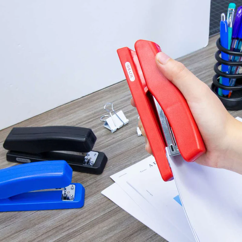 BAZIC Desktop Stapler Office Set