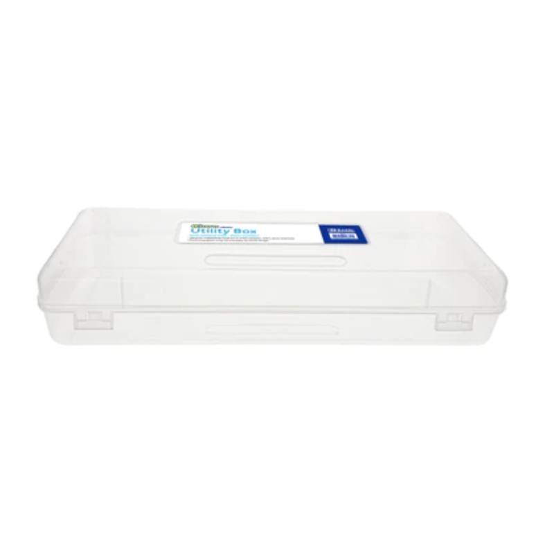 Container For Ruler BAZIC Clear Ruler Length Multipurpose Utility Box / Pencil Case - The ...