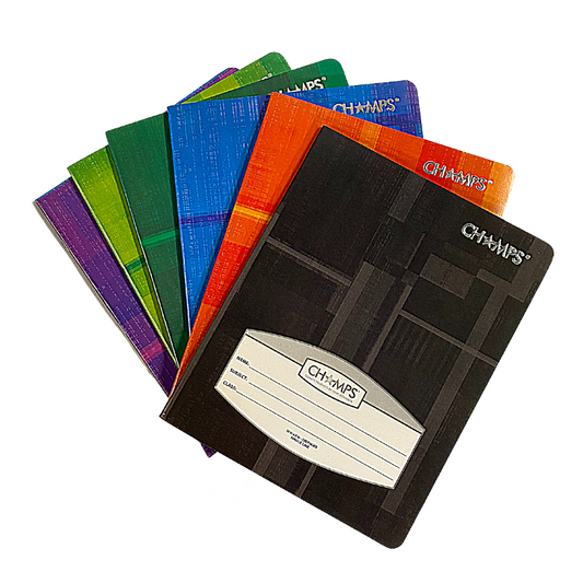 Champs Exercise Book - Single Line - 10" x 8" - 60shts / 120pgs