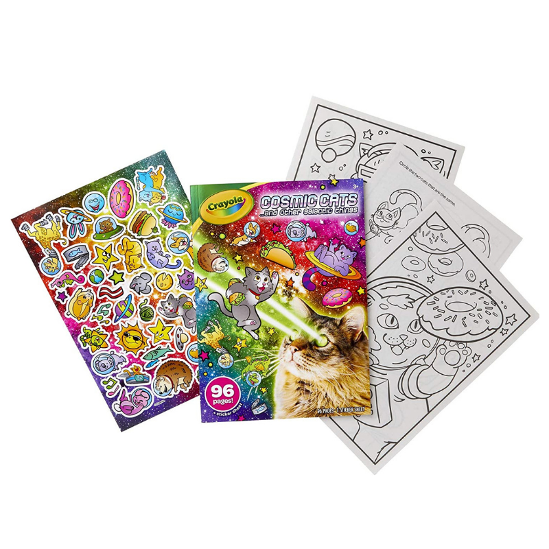 Crayola Cosmic Cats Colouring Book