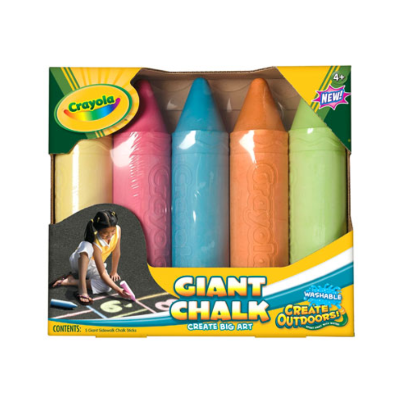 Crayola Giant Sidewalk Chalk (5/Pack)