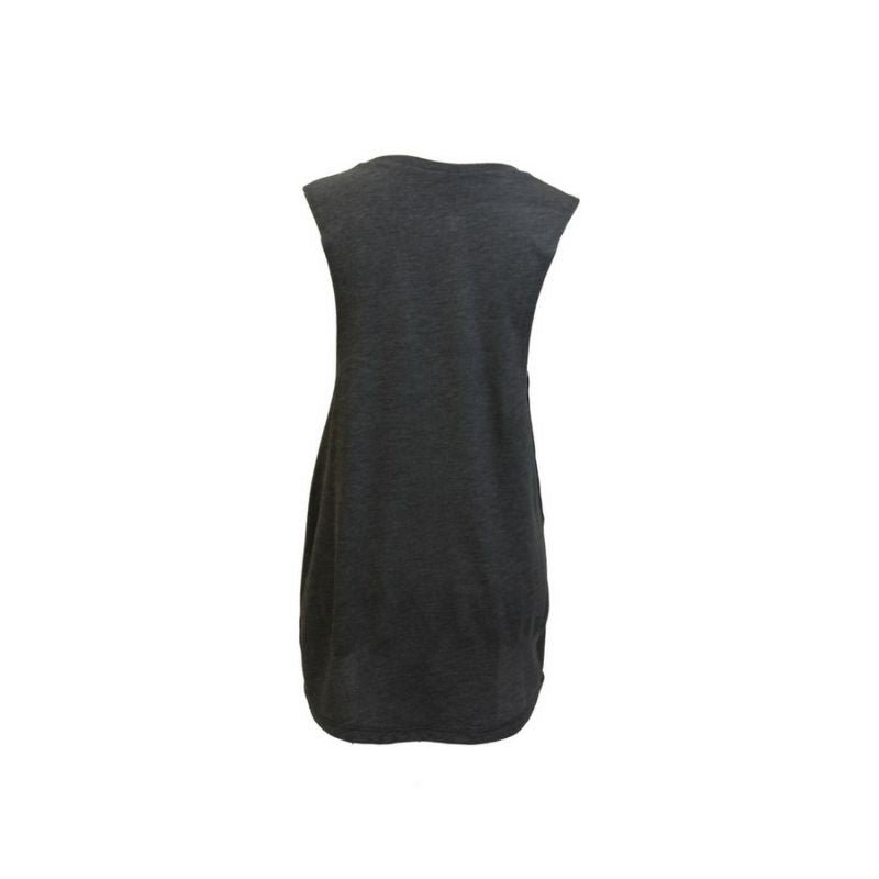 Deftment - Flowy Scoop Muscle Tank (L) - Dark Grey Heather