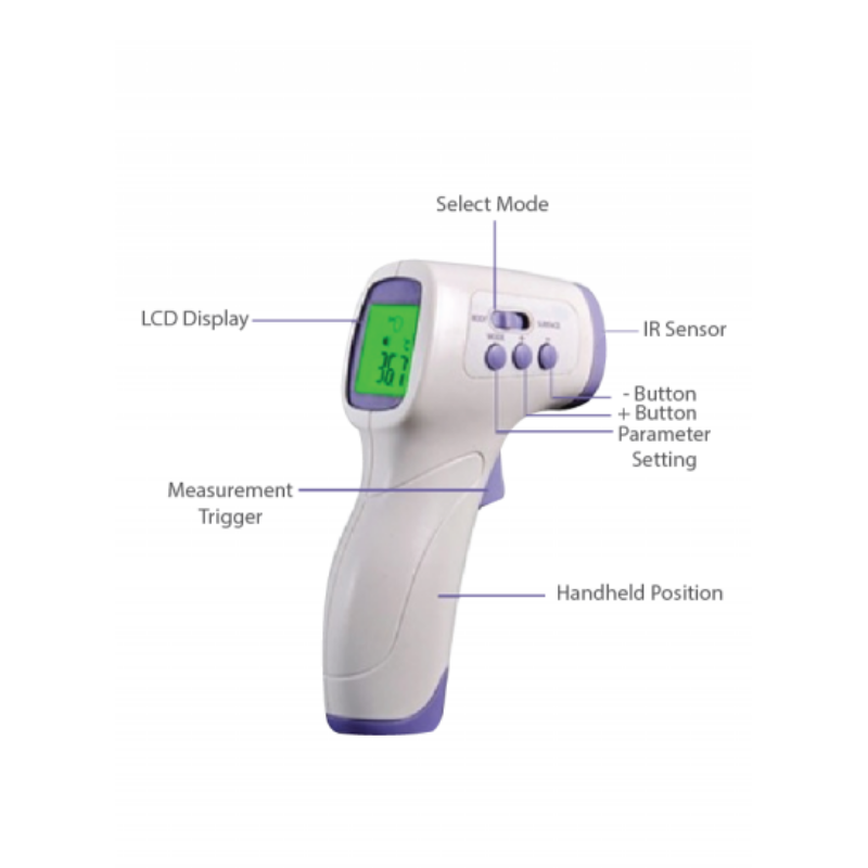 Digital Infrared NonContact Forehead Thermometer The Up Shop Very