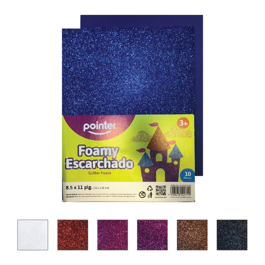 Pointer Foamy Glitter Sheets (10/Pack)