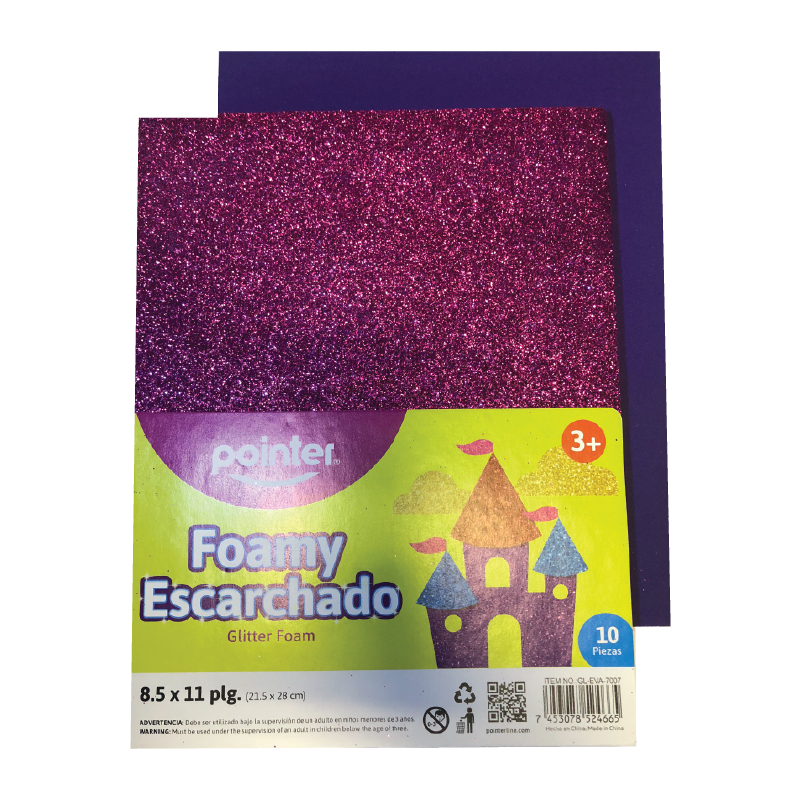 Pointer Foamy Glitter Sheets (10/Pack)