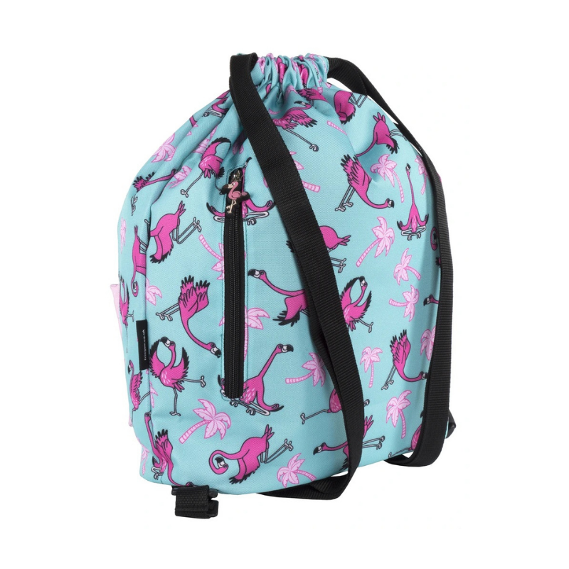 Fringoo Drawstring Backpack - Flamingo