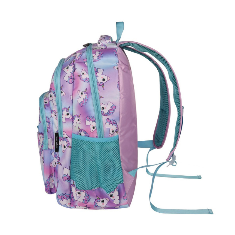 Fringoo Multi-Compartment Backpack - Hologram Unicorns