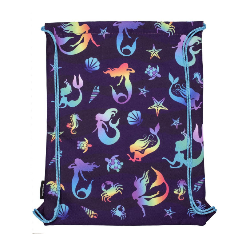 Fringoo Personalised Drawstring Bag - Purple Mermaids