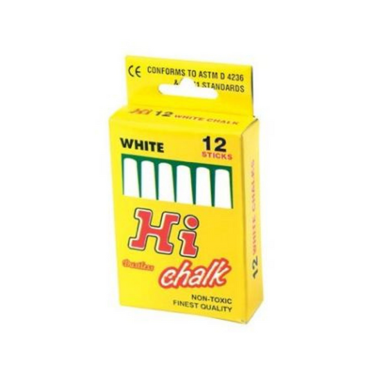 HI Blackboard Chalk (12/Pack) - White