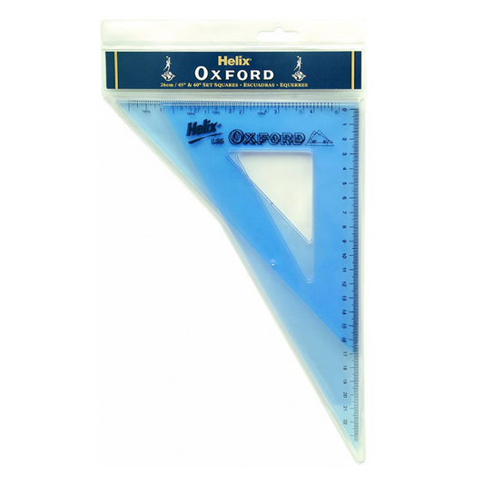 Helix Oxford 26cm / 45° & 60° Set Squares