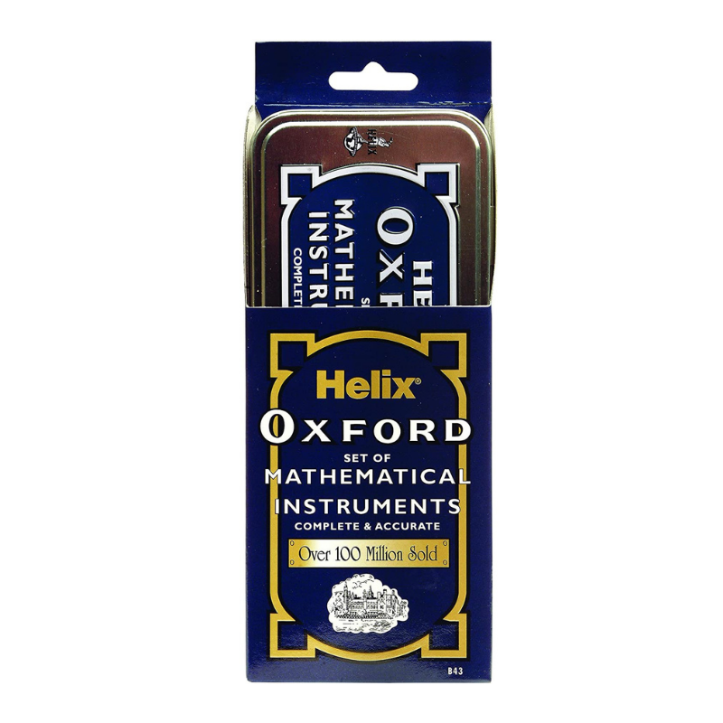 Helix Oxford Blue Geometry Math Set with Timetable