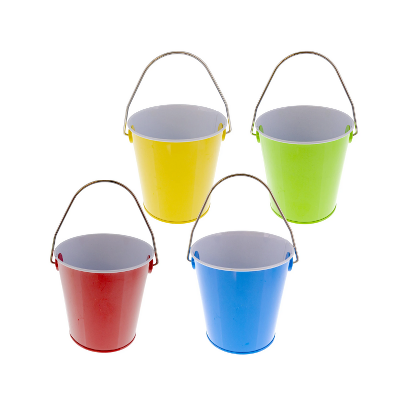 BAZIC Mini Tin Pail with Handle 4