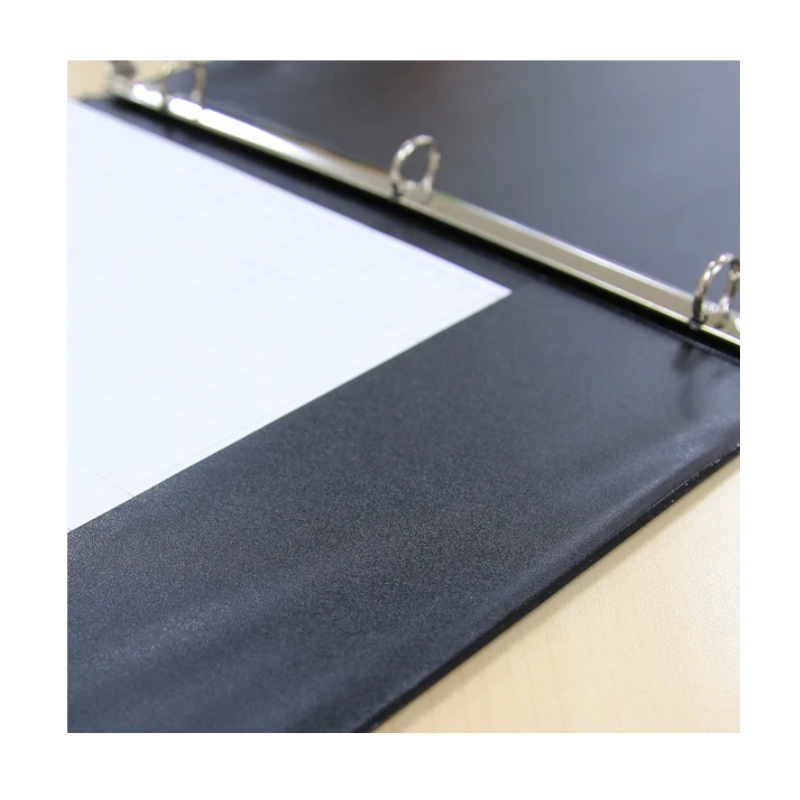 BAZIC 1" 3-Ring View Binder w/ 2-Pockets - Black